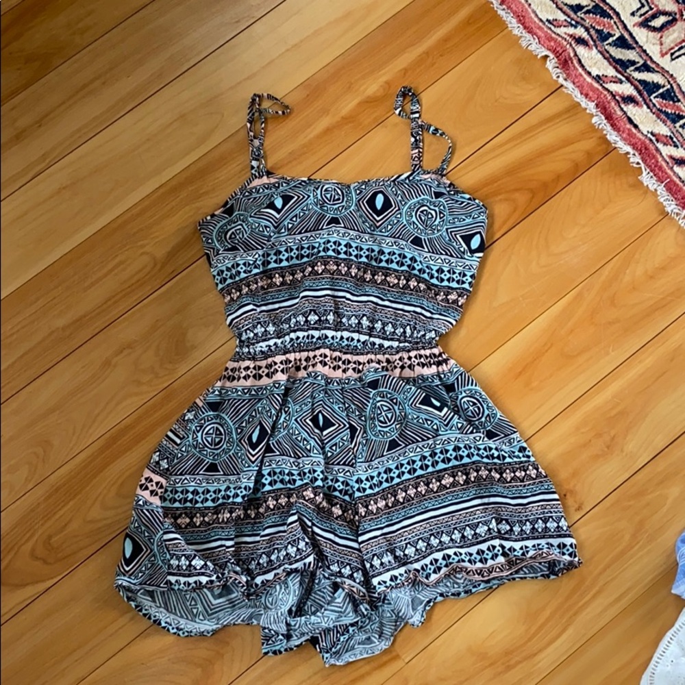 Aztec Romper Open Back